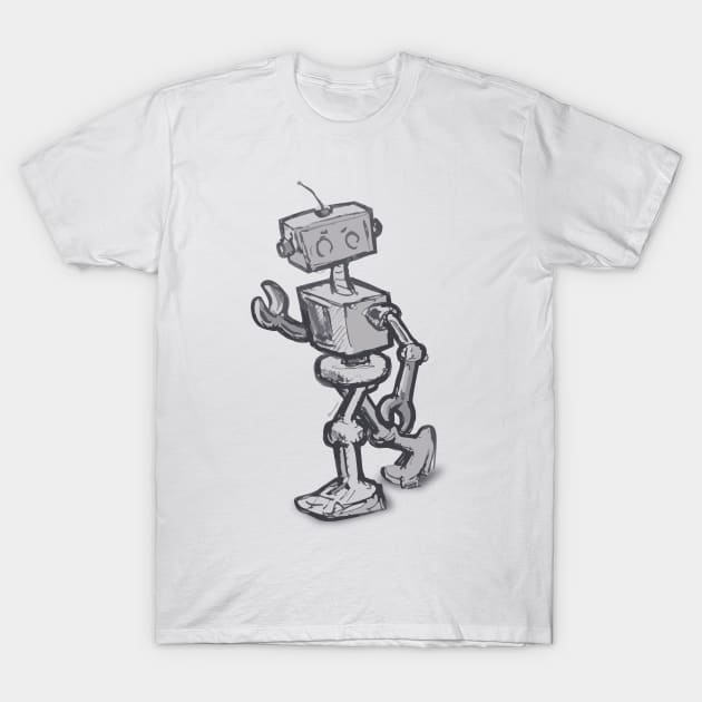 Robot 01 T-Shirt by at1102Studio